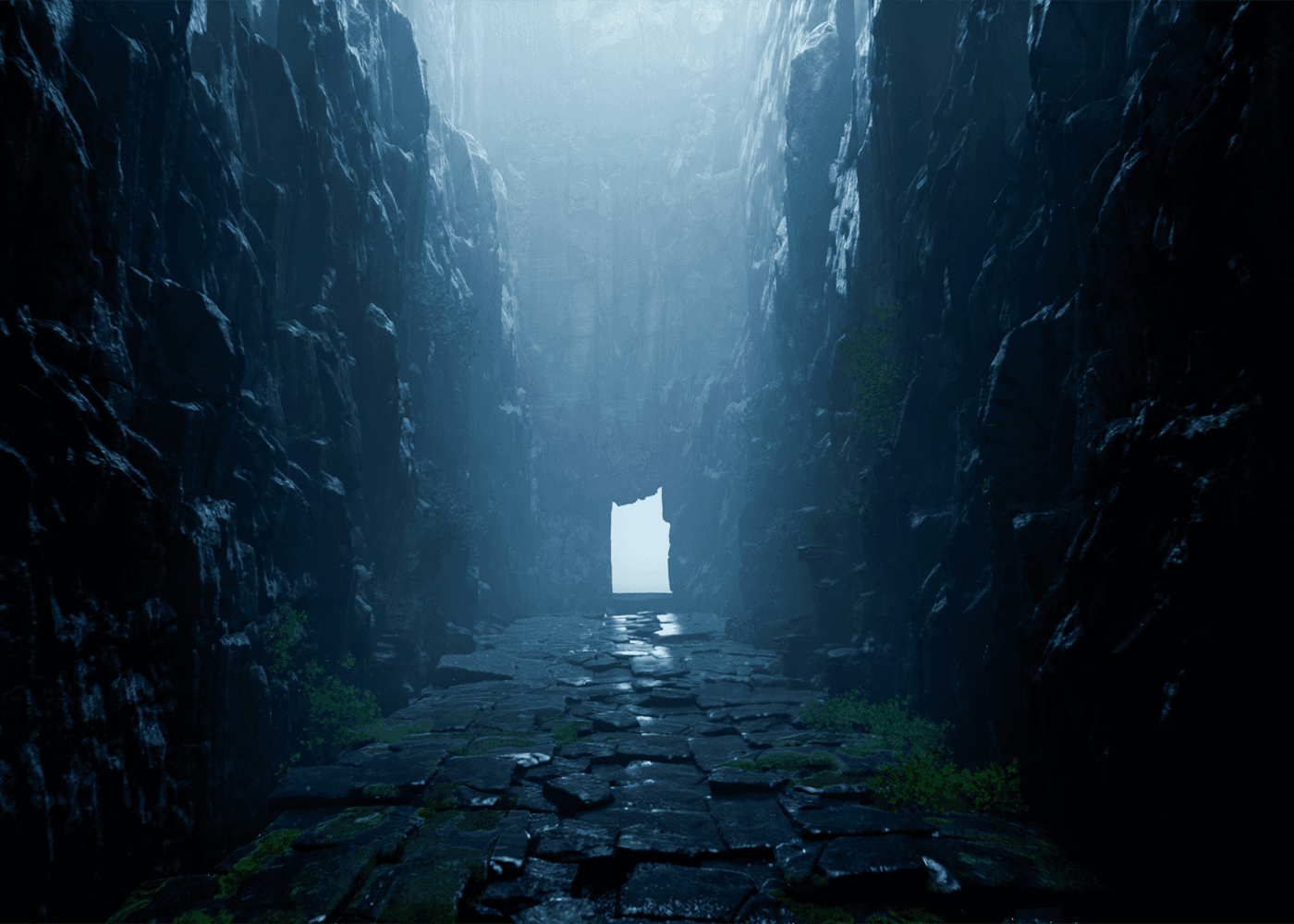 Cinematic environmental flythrough scene with realistic lighting, atmospheric effects, and immersive 3D visualization.