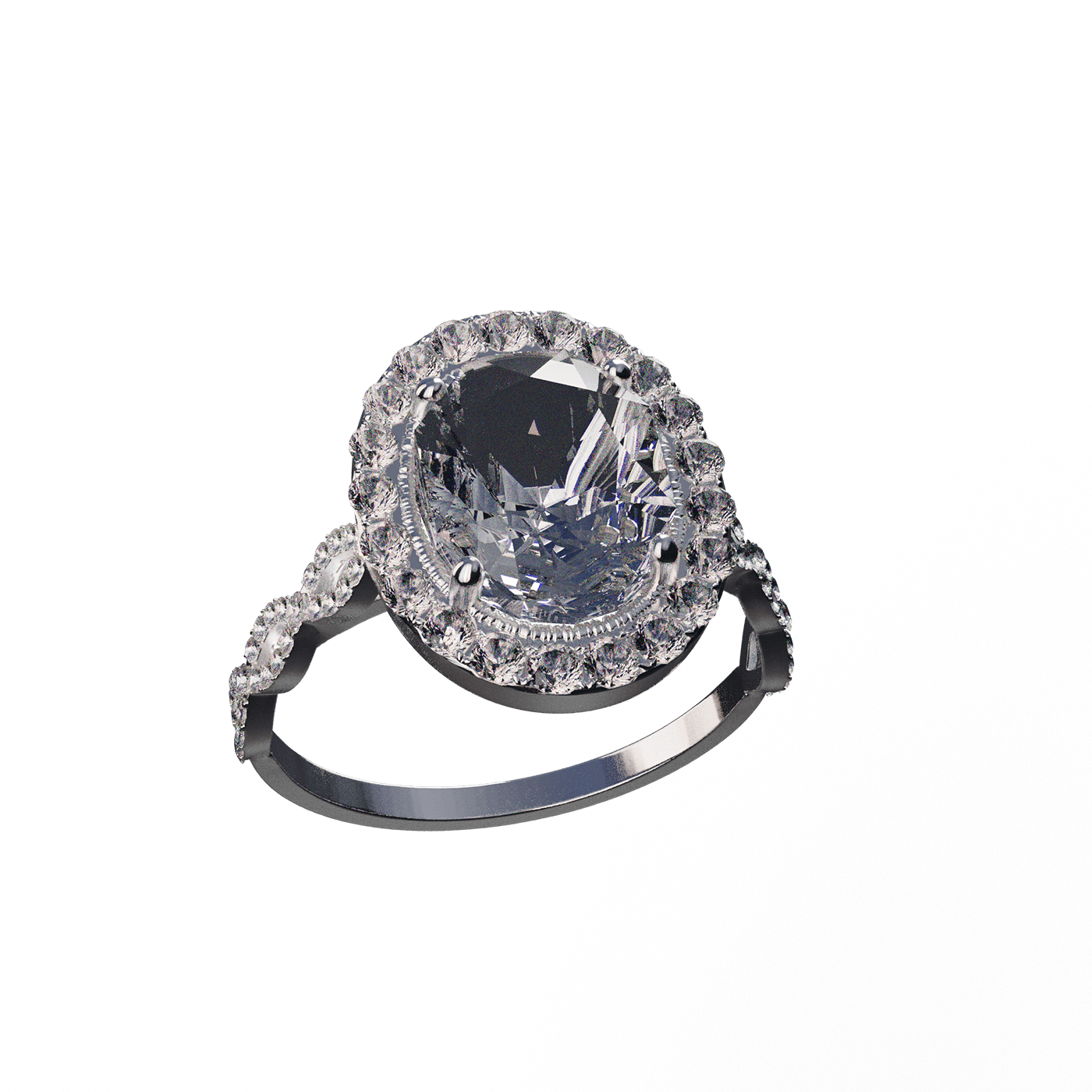 Hand Sculpted Ring 3D Printed
